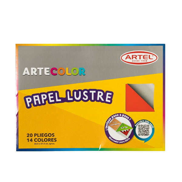 Estuche arte color papel lustre Artel