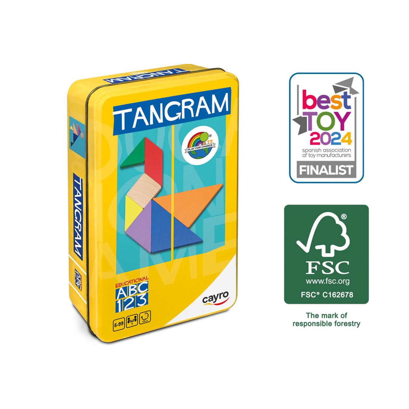 Tangrama madera colores