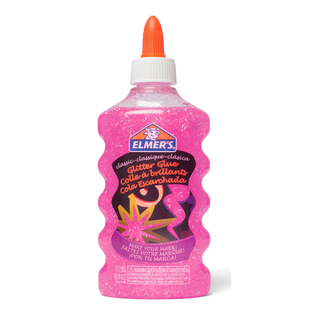 Pegamento Líquido Elmer´s Glitter 177ml Rosado