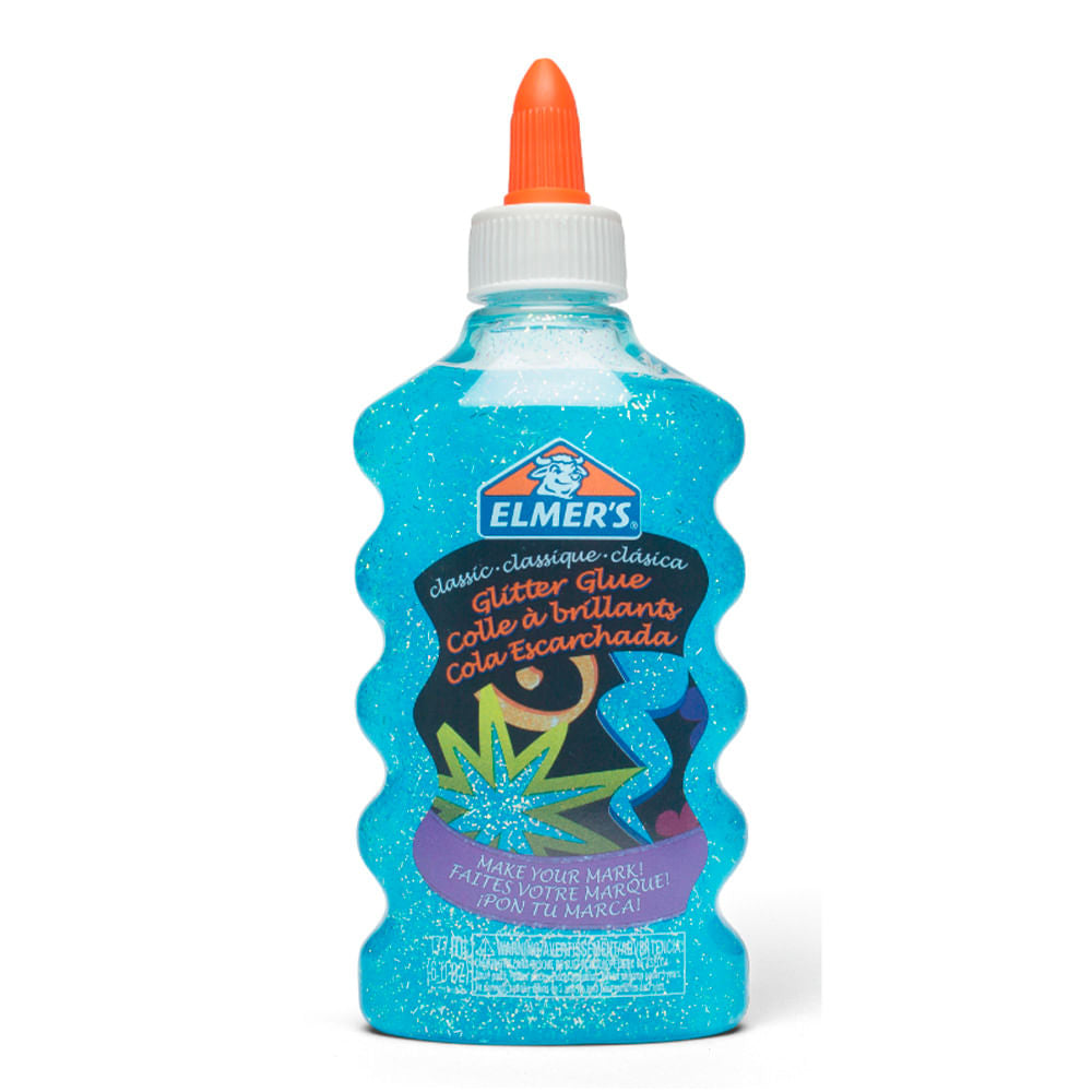 Pegamento Líquido Elmer´s Glitter 177ml Azul