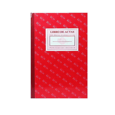 Libro actas 400 hojas lineal rem max