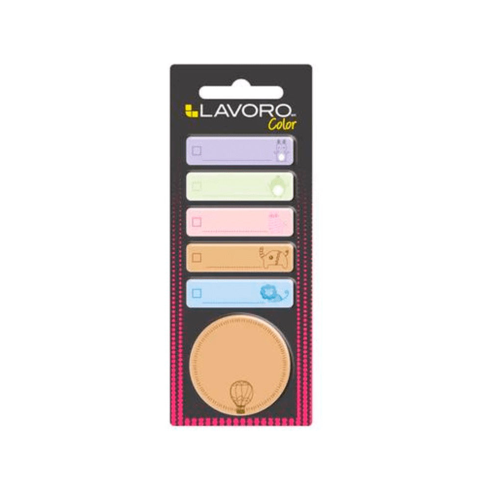 Notas Adhesiva Lavoro Kraft Redondo y Pastel