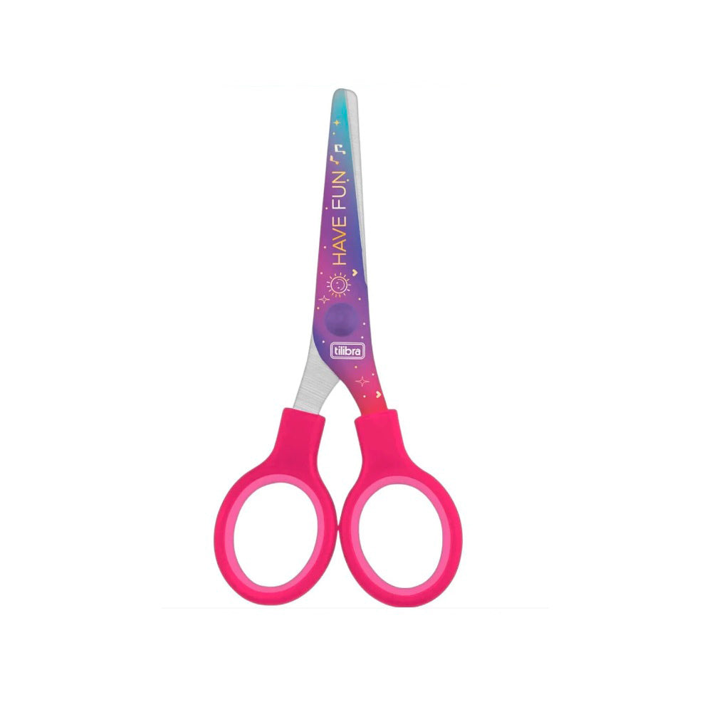 Tijera Escolar 12,8mm Doodles Tilibra