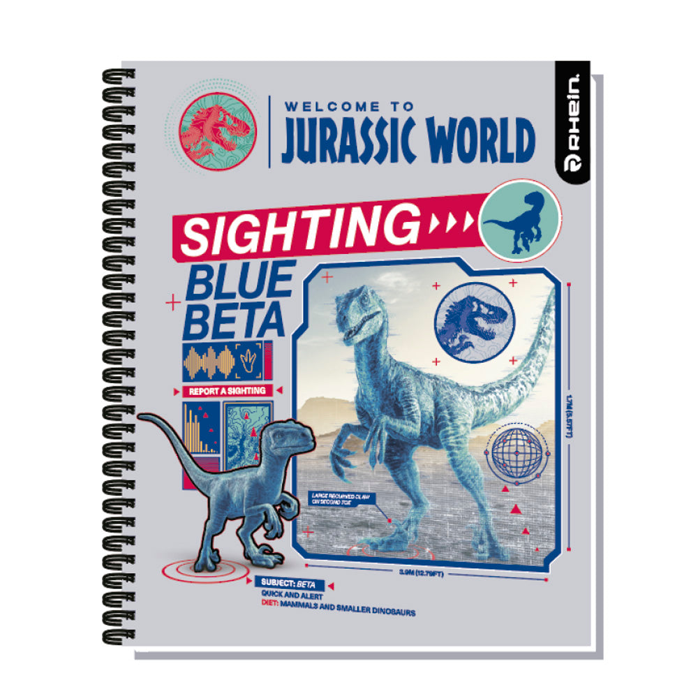 CUADERNO RHEIN UNIVERSITARIO JURASSIC WORLD 100HJ C7MM