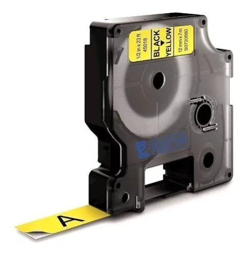 1 Cinta D1 Amarillo 12 mm Rotuladora Dymo Labelmanager Rhino