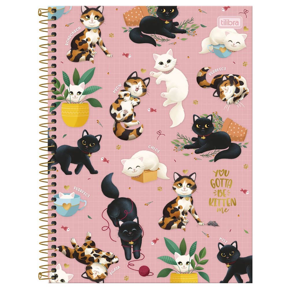 Cuaderno Tapa dura Tilibra Cats 100 hj 7mm