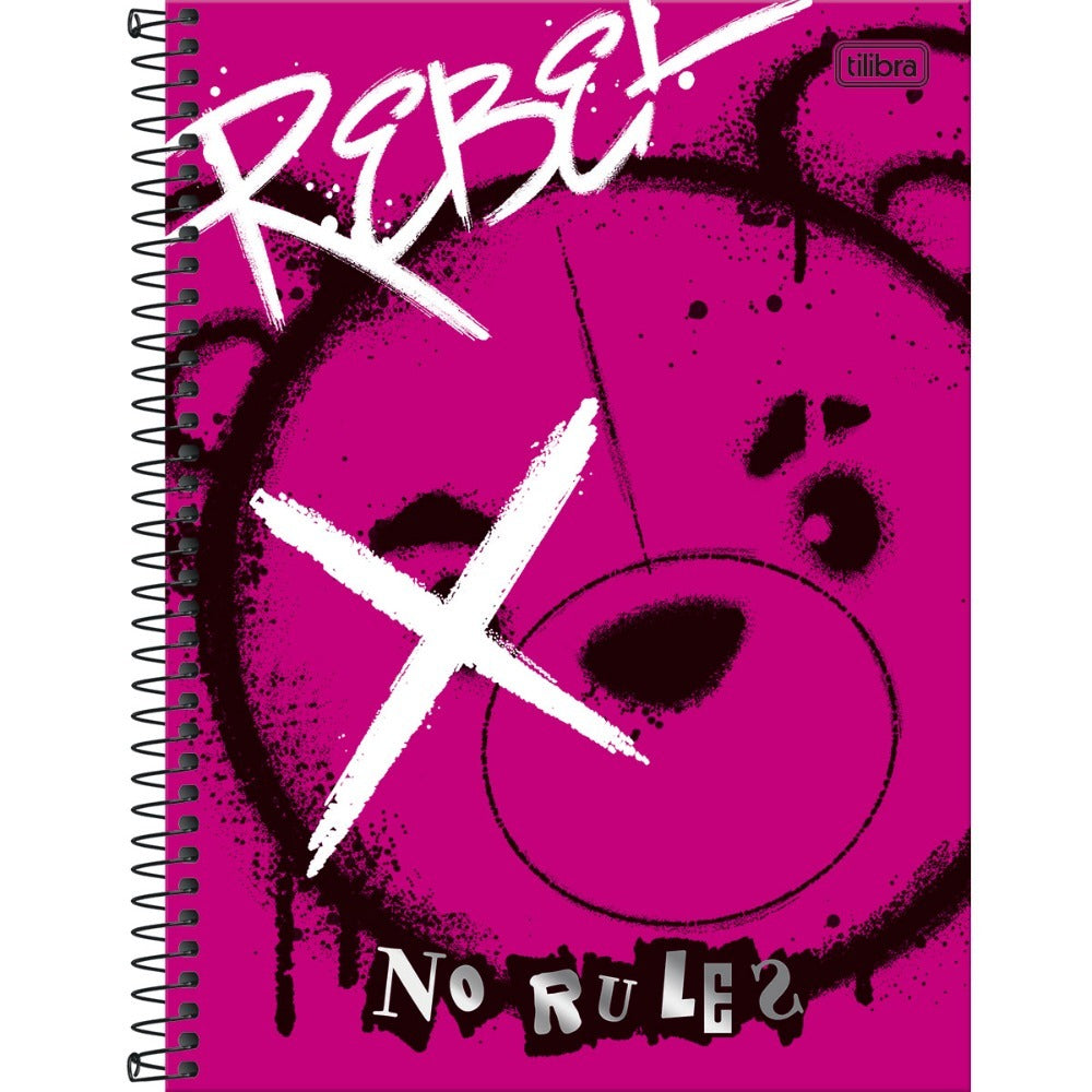 Cuaderno Top Tapa dura Tilibra 7MM 100 hojas Rebel