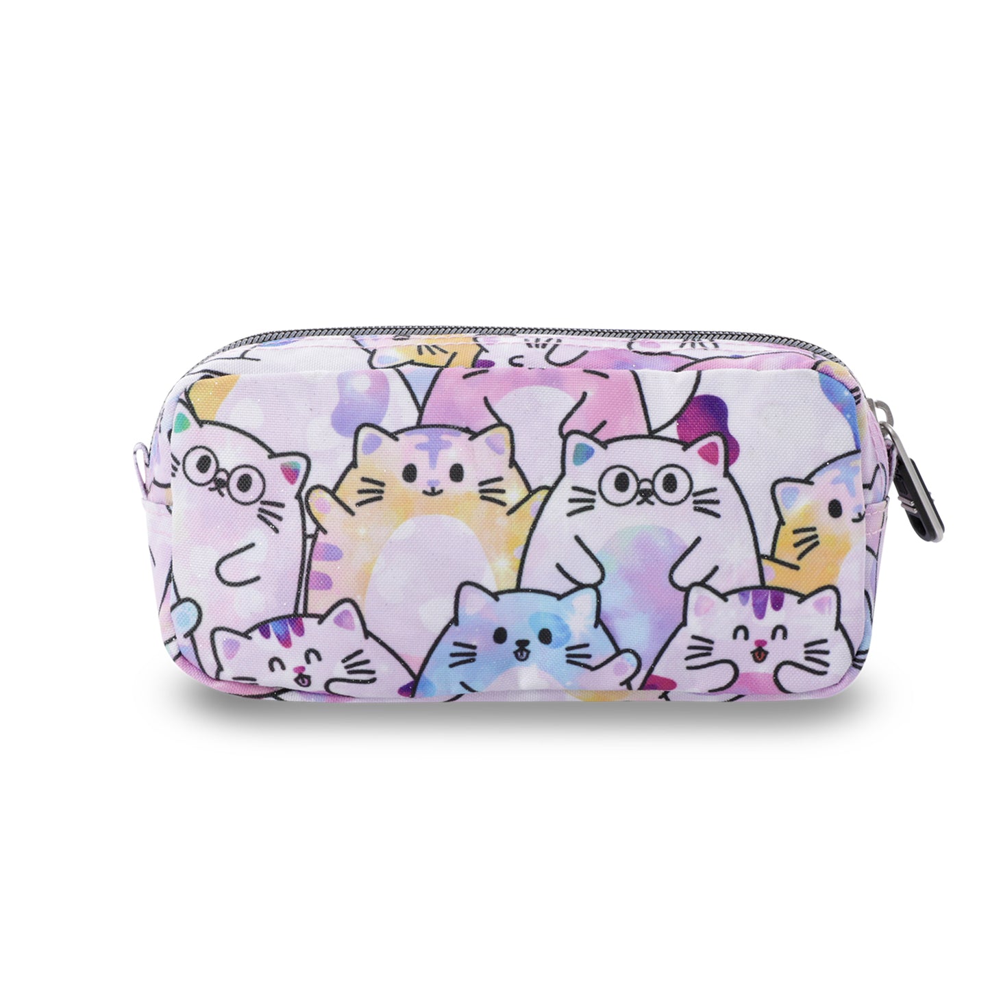 Estuche Multiuso Sobre Glitter Gatitos Rosado Pequeño