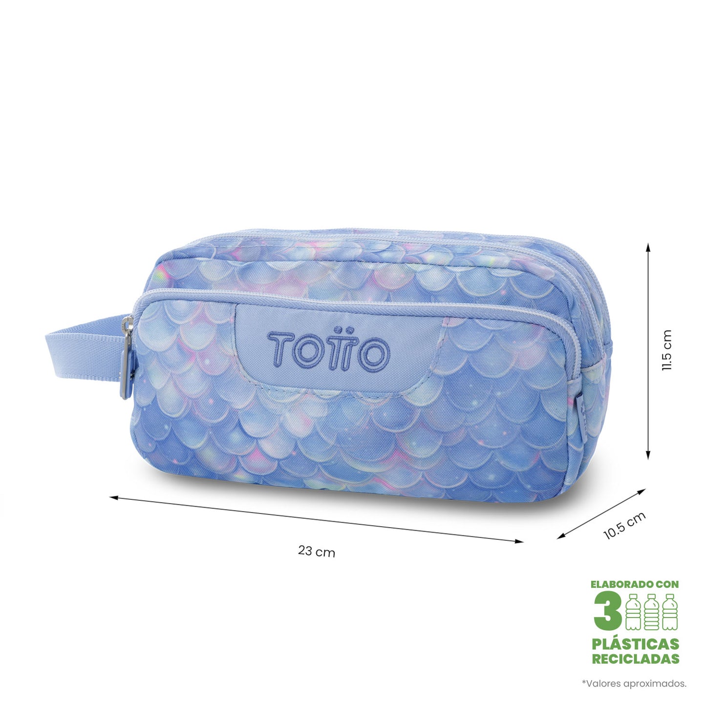 Estuche Multiuso Agapec Nacar celeste Grande