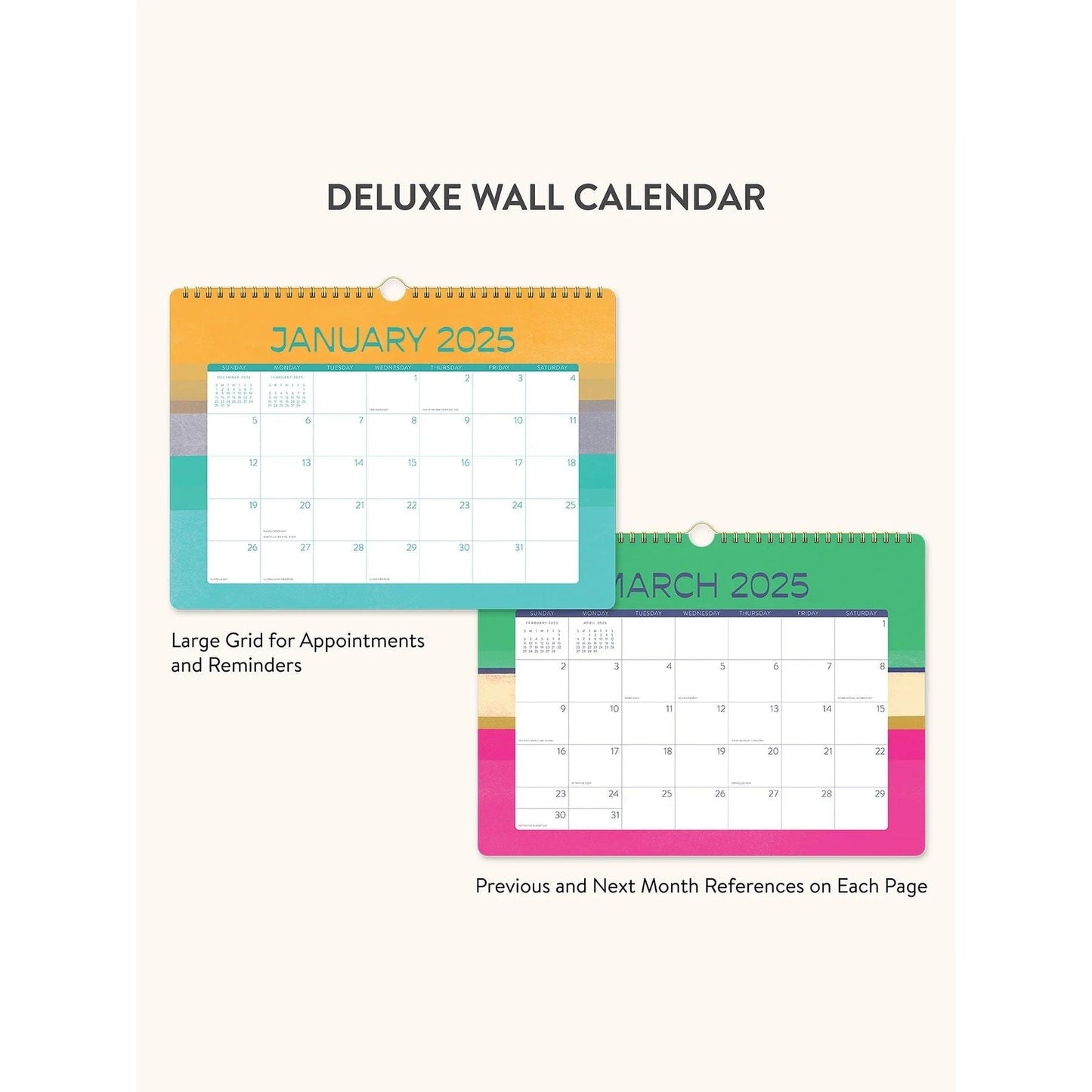 Calendario 2025 Color Theory 17 Meses