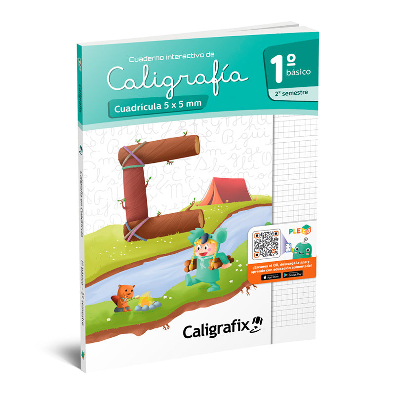 Caligrafía 1ero básico 2do semestre cuadrícula