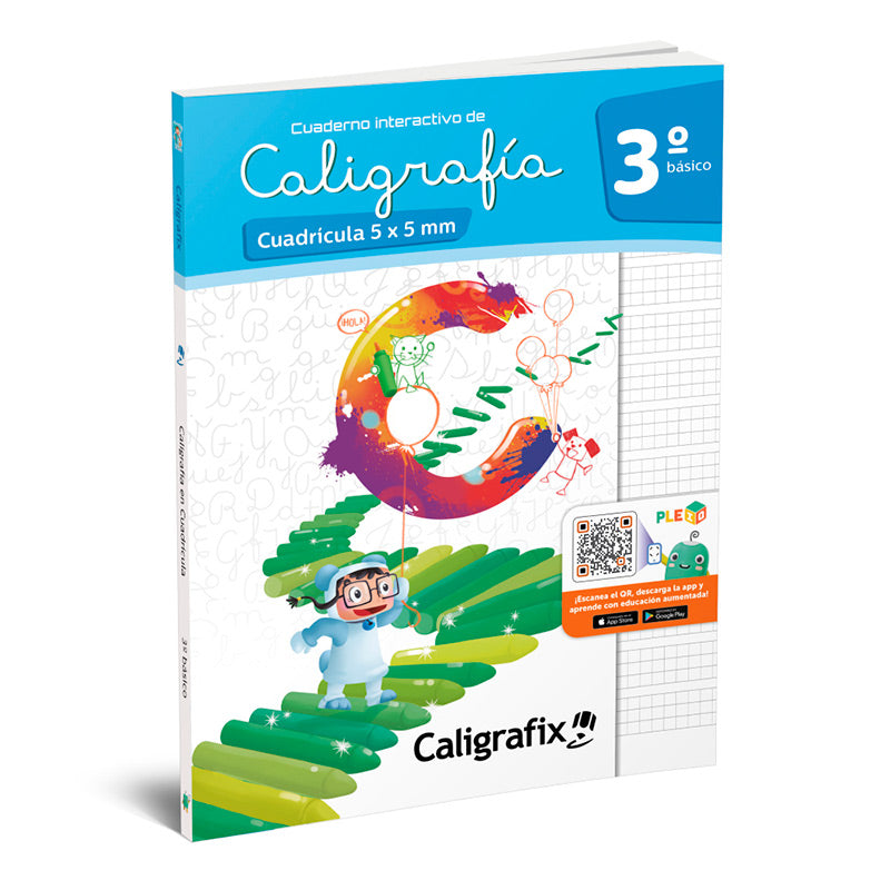 Caligrafía 3ero básico cuadrícula