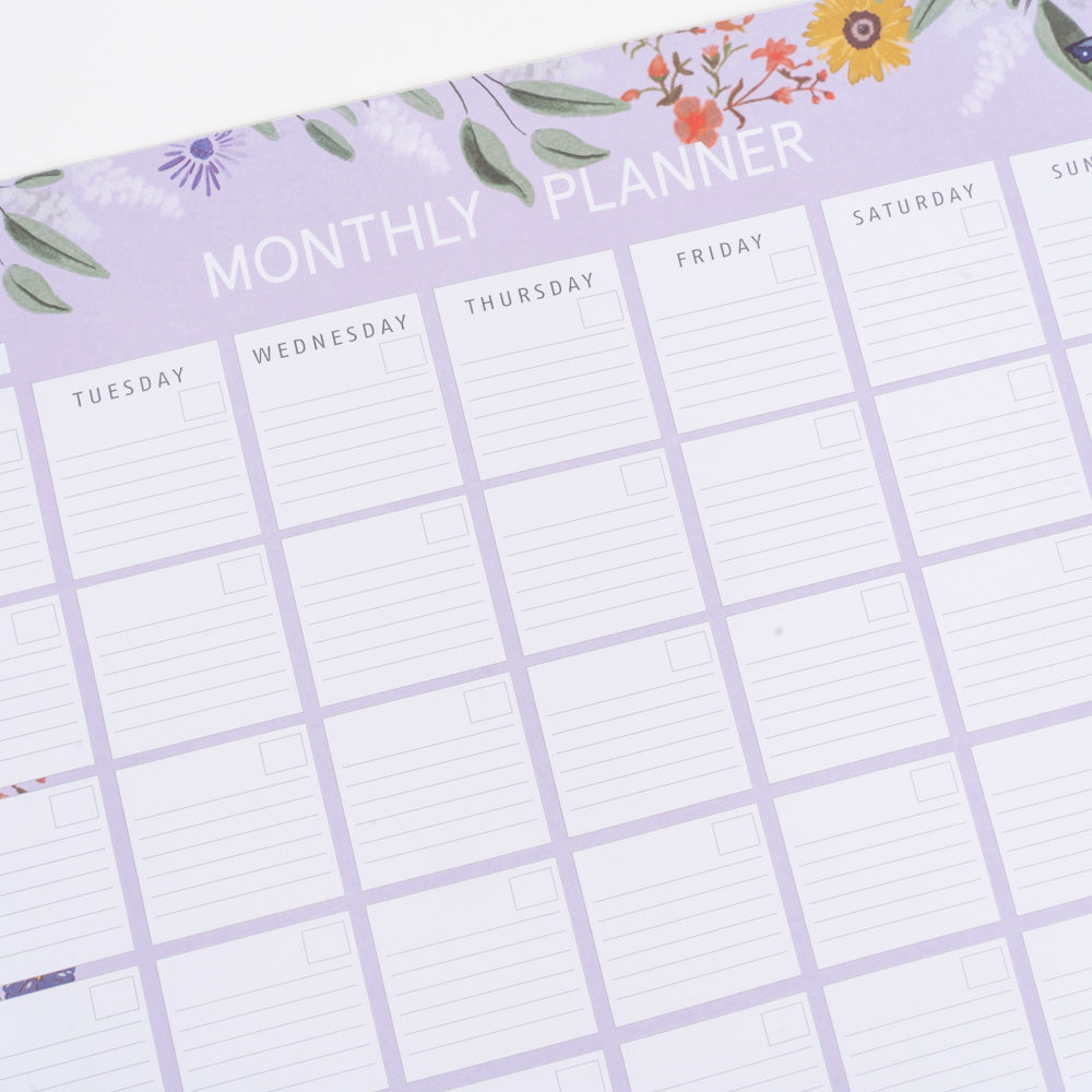 Planificador Mensual - Bloom Lila