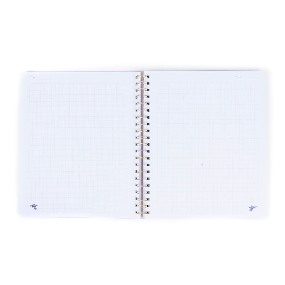 Cuaderno Grande Anillado TD Cuadriculado - Bloom Lila