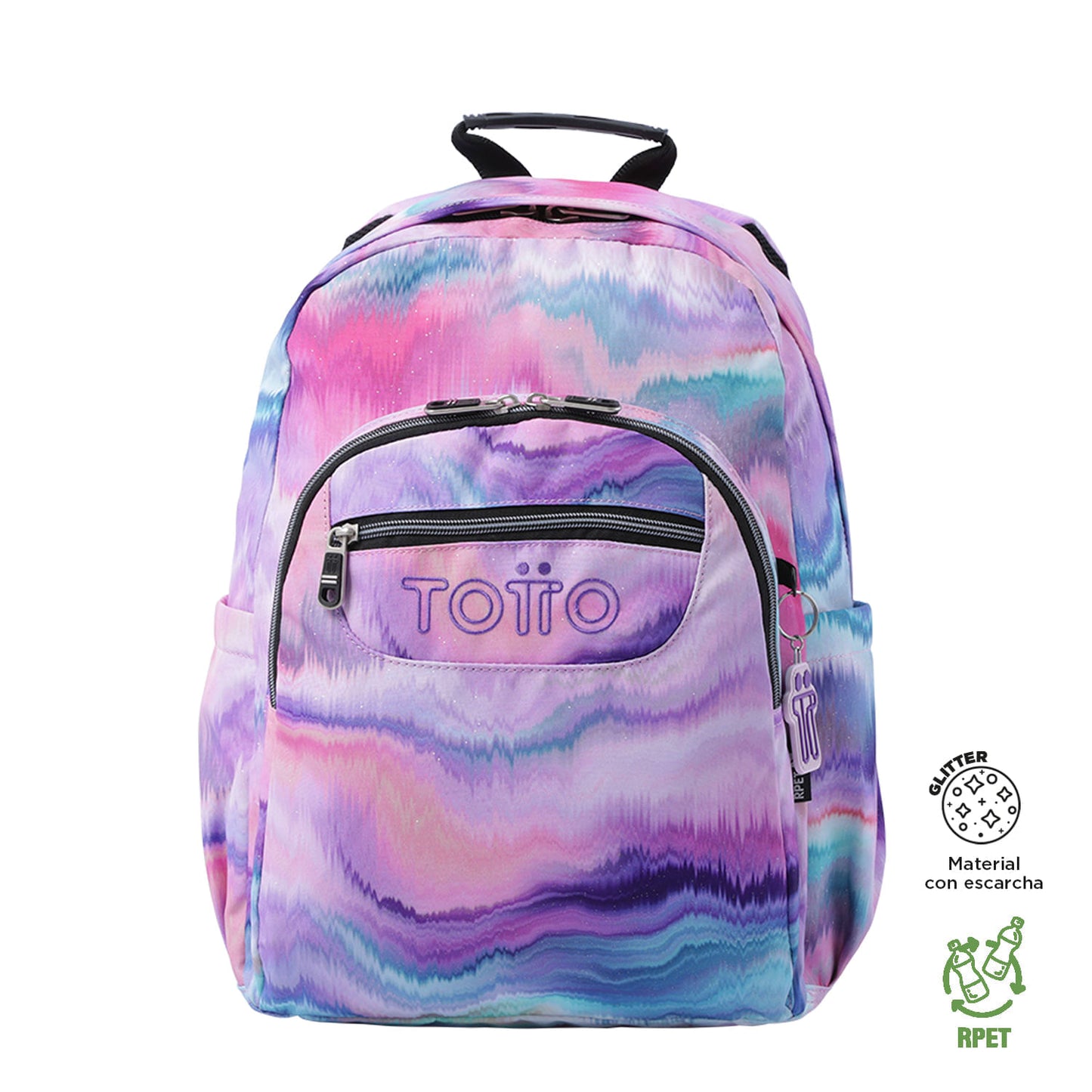 Mochila Acuarela L Glitter Ondas