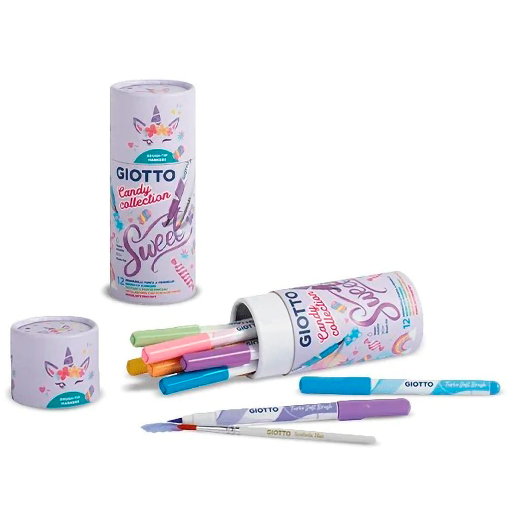 Set 12 Marcadores Soft Brush Candy Collection