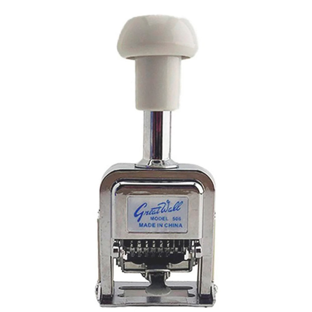 Sello metálico automático Great Wall de 6 dígitos