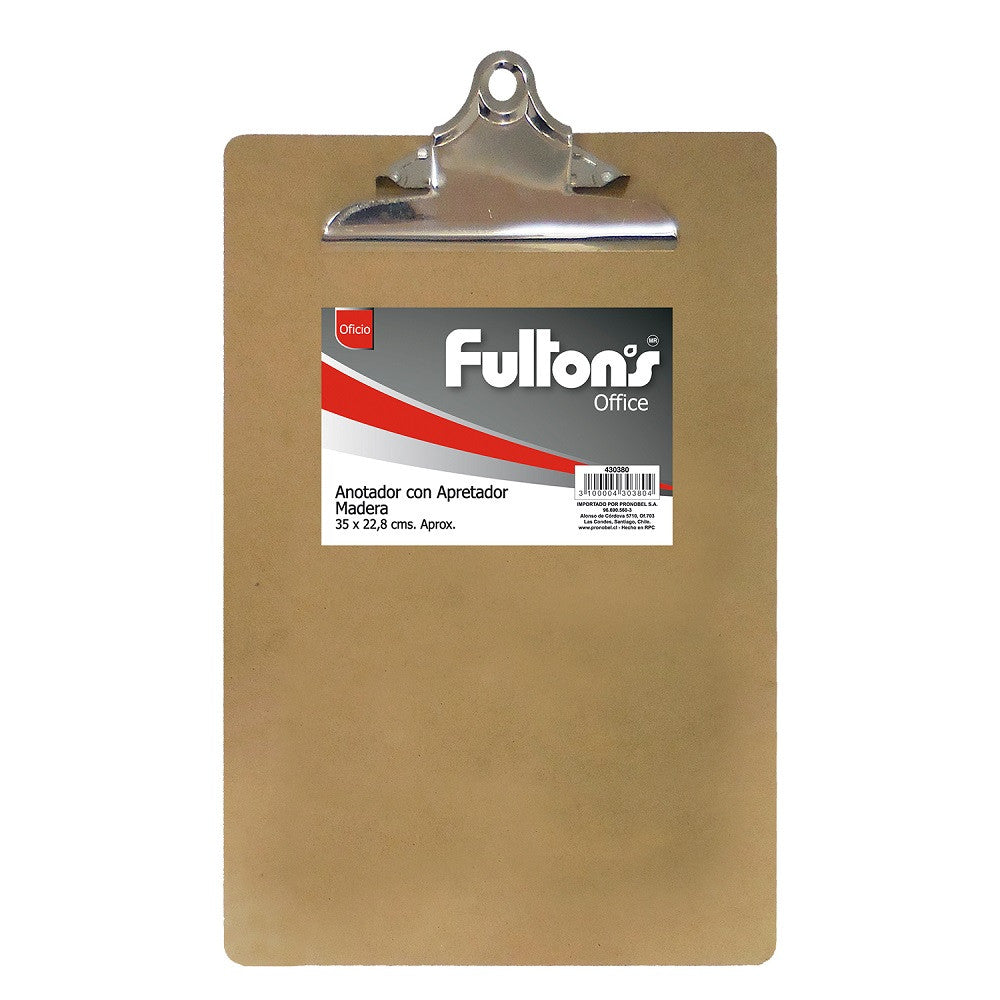 Anotador madera oficio con apretador mariposa
