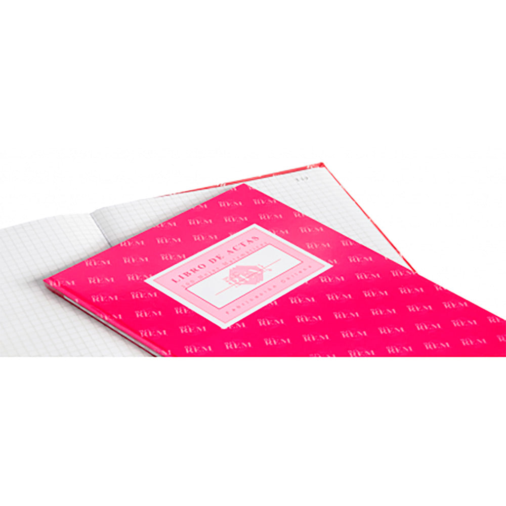 Libro actas 200 hjs cuadriculado 7mm rem max