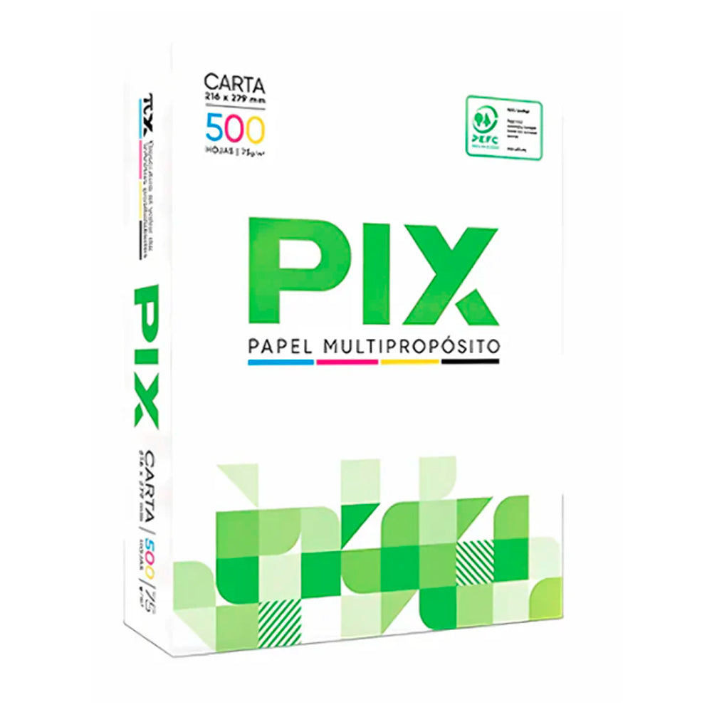 Papel Fotocopia PIX Carta 75 g 500 Hojas