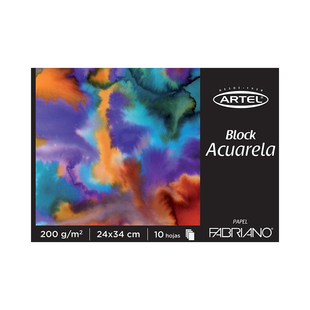 BLOCK FABRIANO 24x34 ACUAR.200gr ArteL