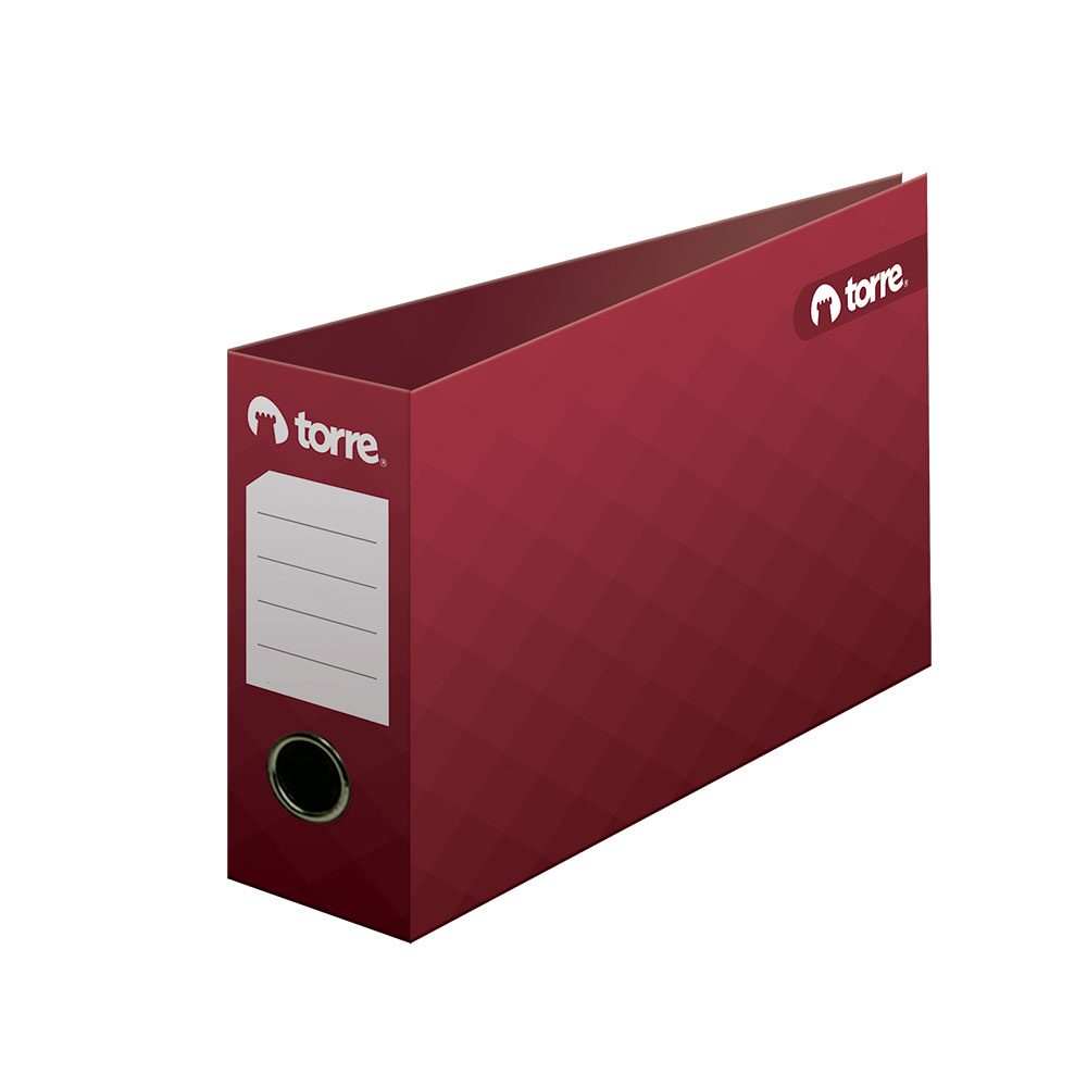 Archivador letra ancho burdeo 518-l
