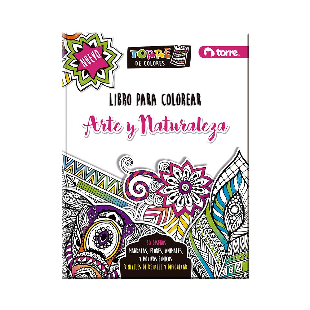 Libro para colorear mandalas arte y naturaleza