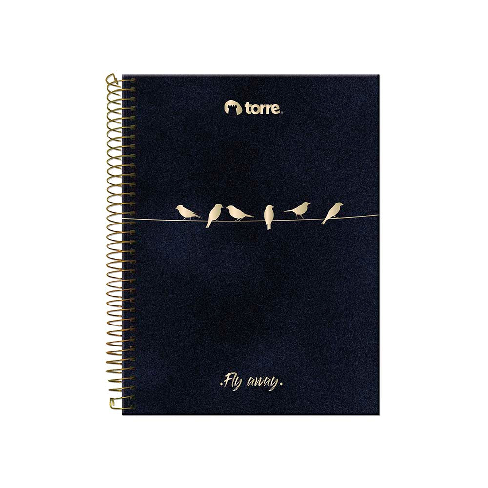 Cuaderno velvet 7mm 120 hojas torre