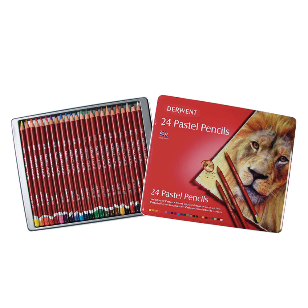 Set de 24 lápices Pastel caja metálica