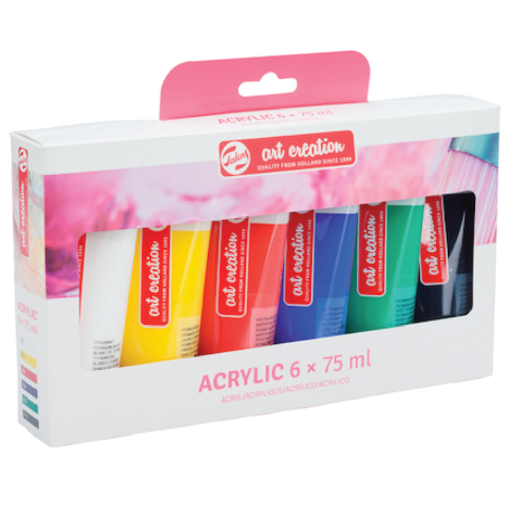 Set Acrílicos Art Creation 6 colores básicos 75ml