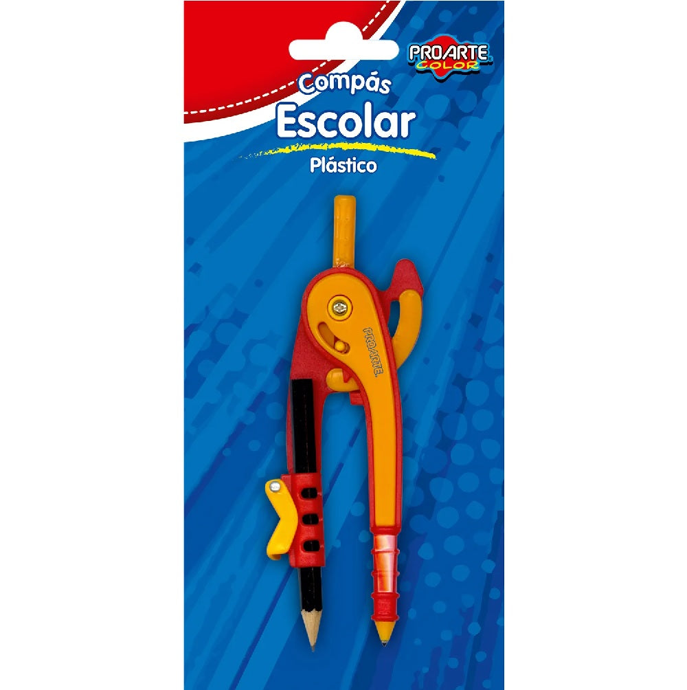 Compás plástico con lápiz Proarte