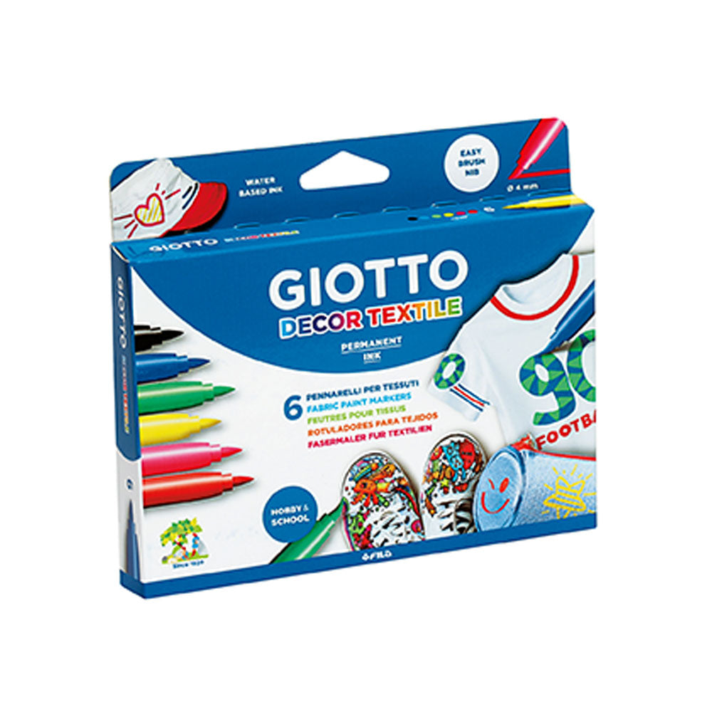 Marcador textil 6 unidades