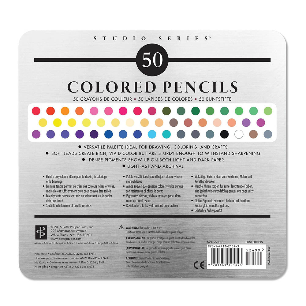 Caja de 50 Lápices de Colores Deluxe