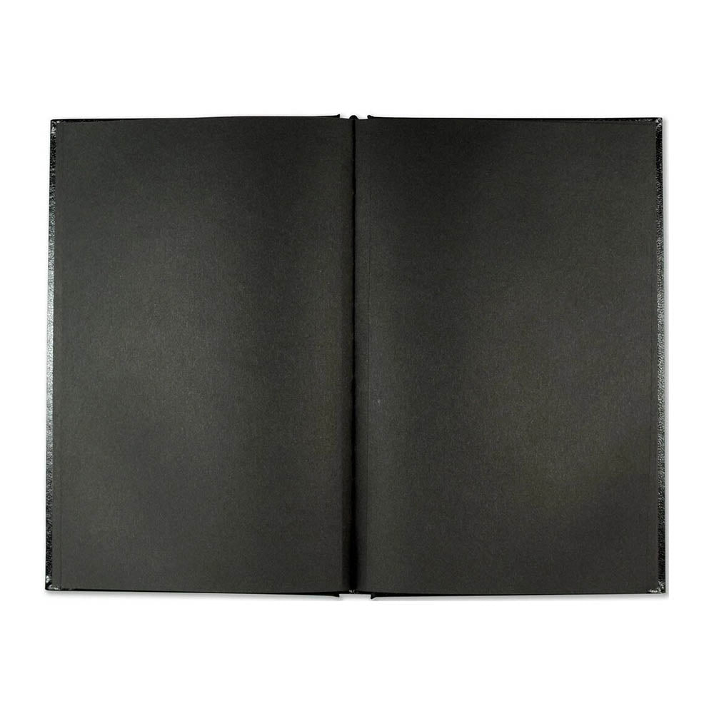 Croquera Mediana Negra Premium Sketchbook Hoja Negra
