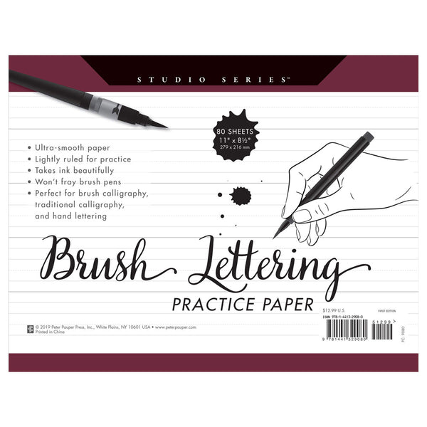 Brush Lettering Practice Paper