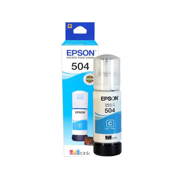 Tinta-Botella T504 Cyan EcoTank 70 ml Epson