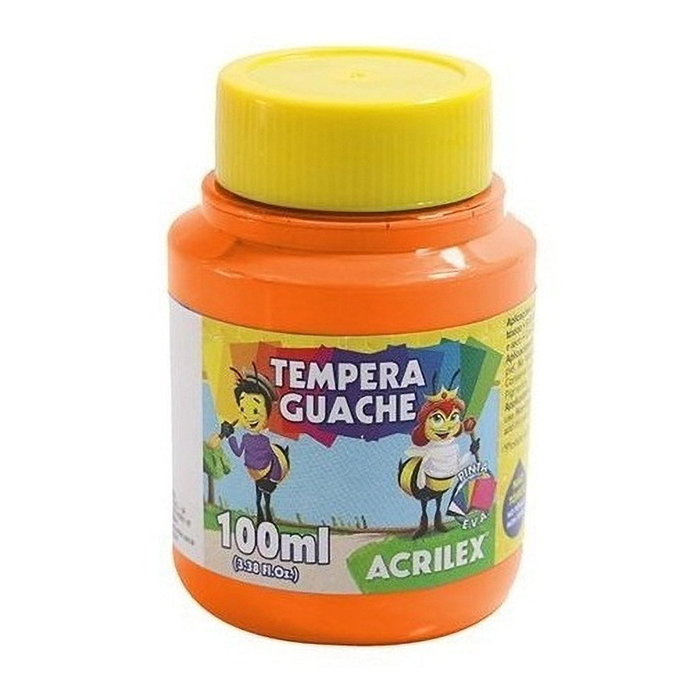 Témpera Naranja 100ml Acrilex