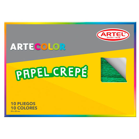 Estuche arte color papel crepe Artel