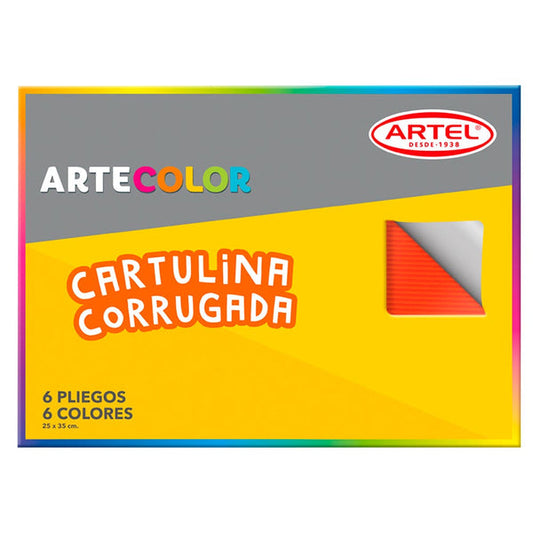 Estuche arte color cartulina corrugada Artel