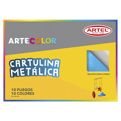 Estuche arte color cartulina metálica Artel