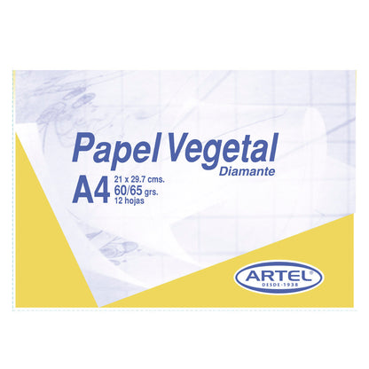 Sobre Papel Vegetal Artel A4 60-65 G