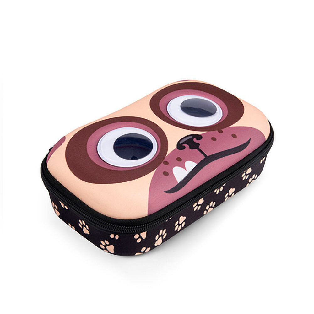 Estuche escolar colorz rígido googly pug