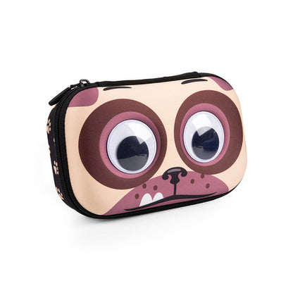 Estuche escolar colorz rígido googly pug