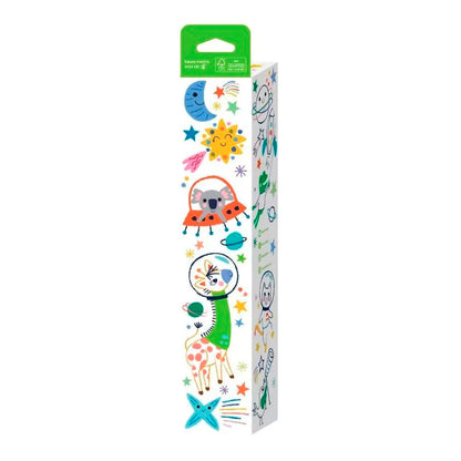 Kit Rollo de Papel y Crayones para Colorear · Espacio