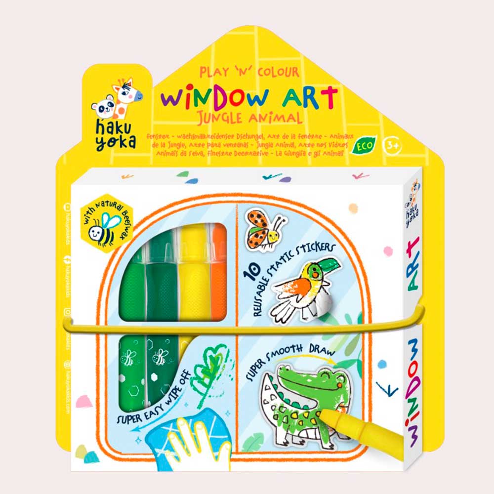 Kit para Colorear en la Ventana - Jungla