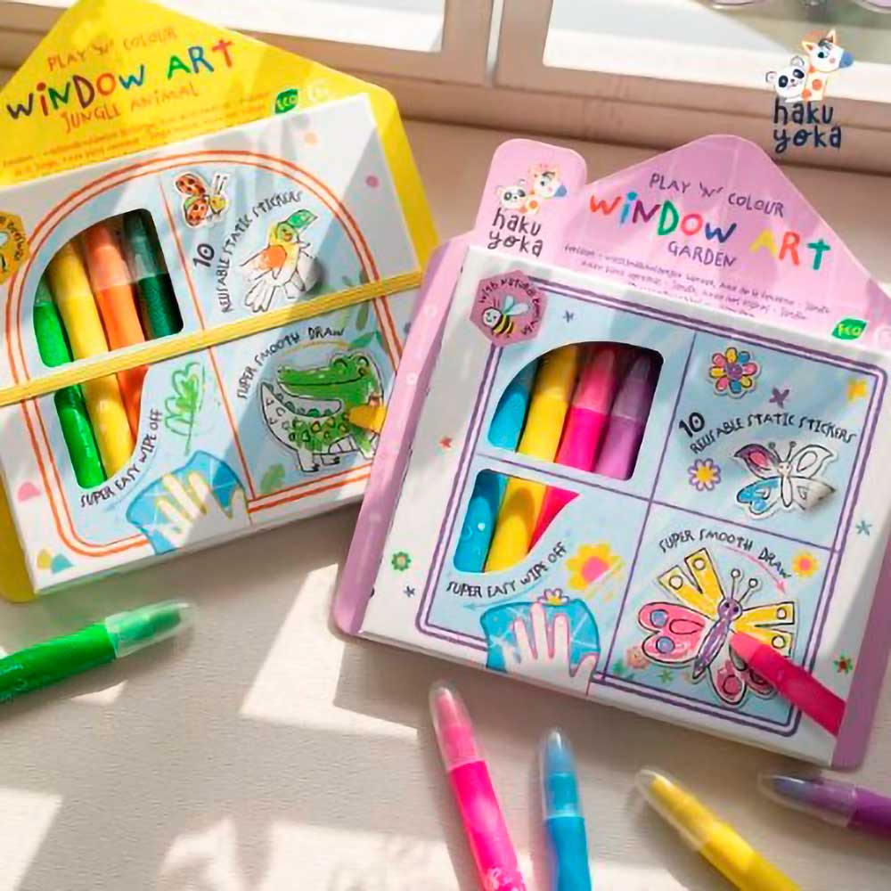 Kit para Colorear en la Ventana - Jardín