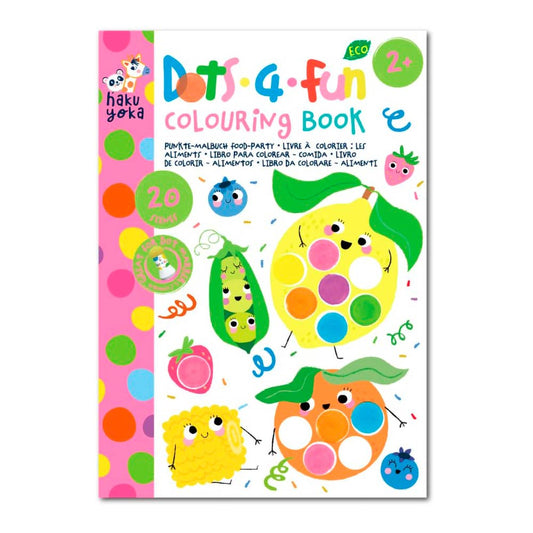 Libro para Colorear Dots 4 Fun · Fiesta de Comidas