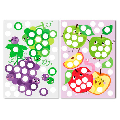 Libro para Colorear Dots 4 Fun · Fiesta de Comidas