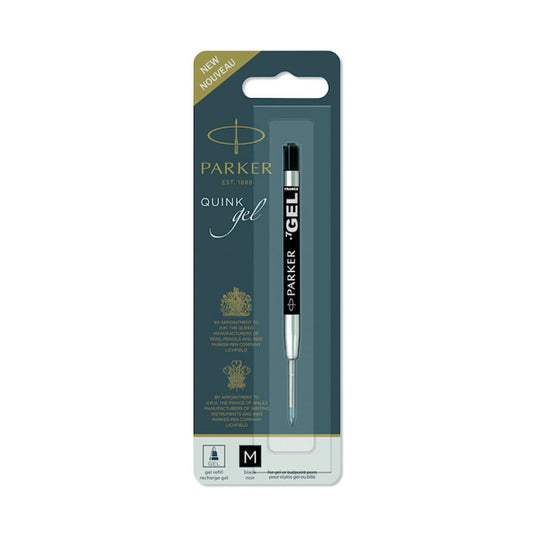 Repuesto gel 0.7mm Parker negro blíster x1