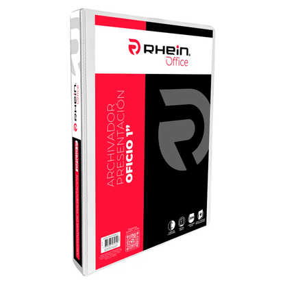 Archivador Catálogo Oficio 2 Anillos D1 220 Hojas Blanco Rhein